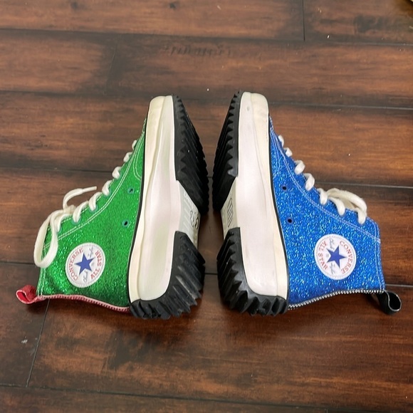 RARE Converse Run Star Hike Hi JW Anderson Glitter Platform  Sneakers W7… - Picture 6 of 11